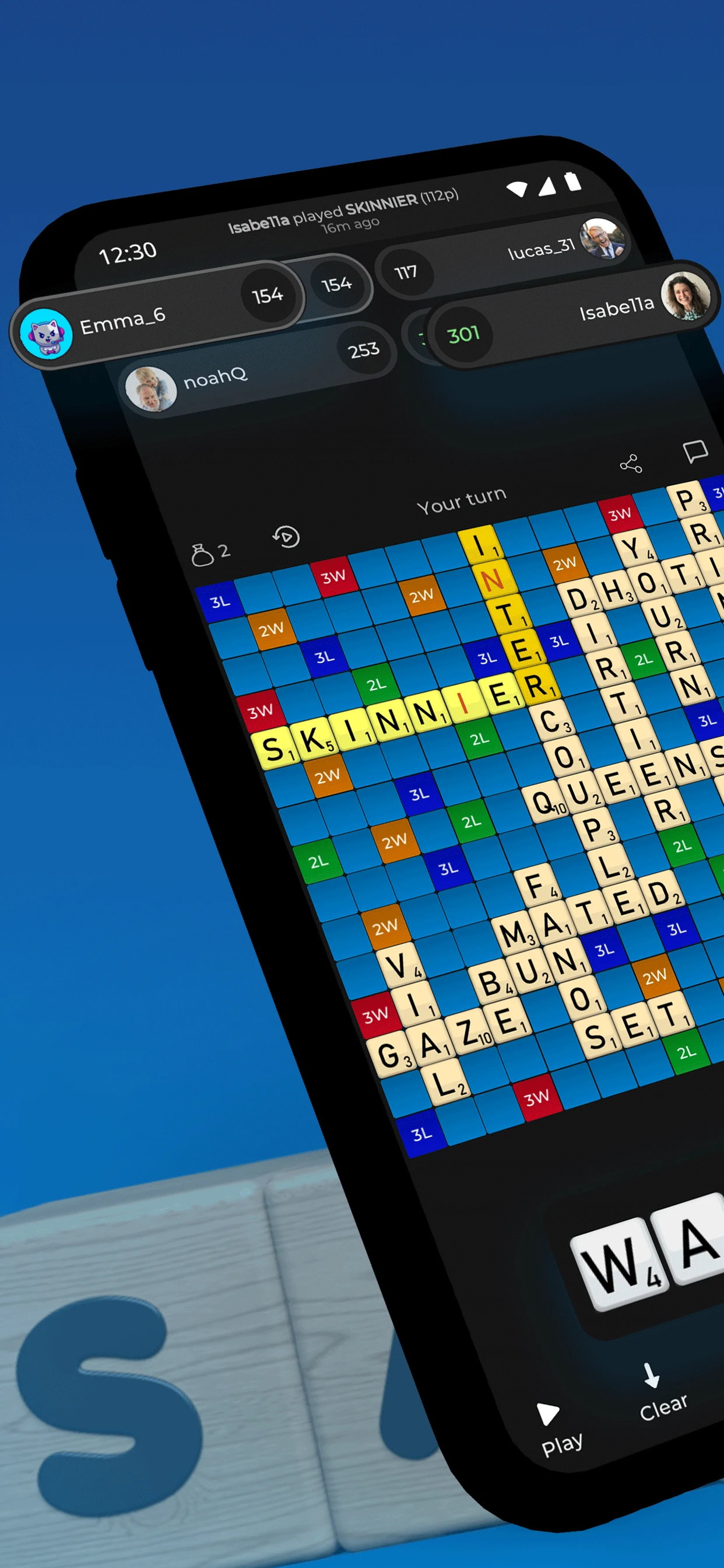 Wurdian: Multiplayer Word Game screenshot