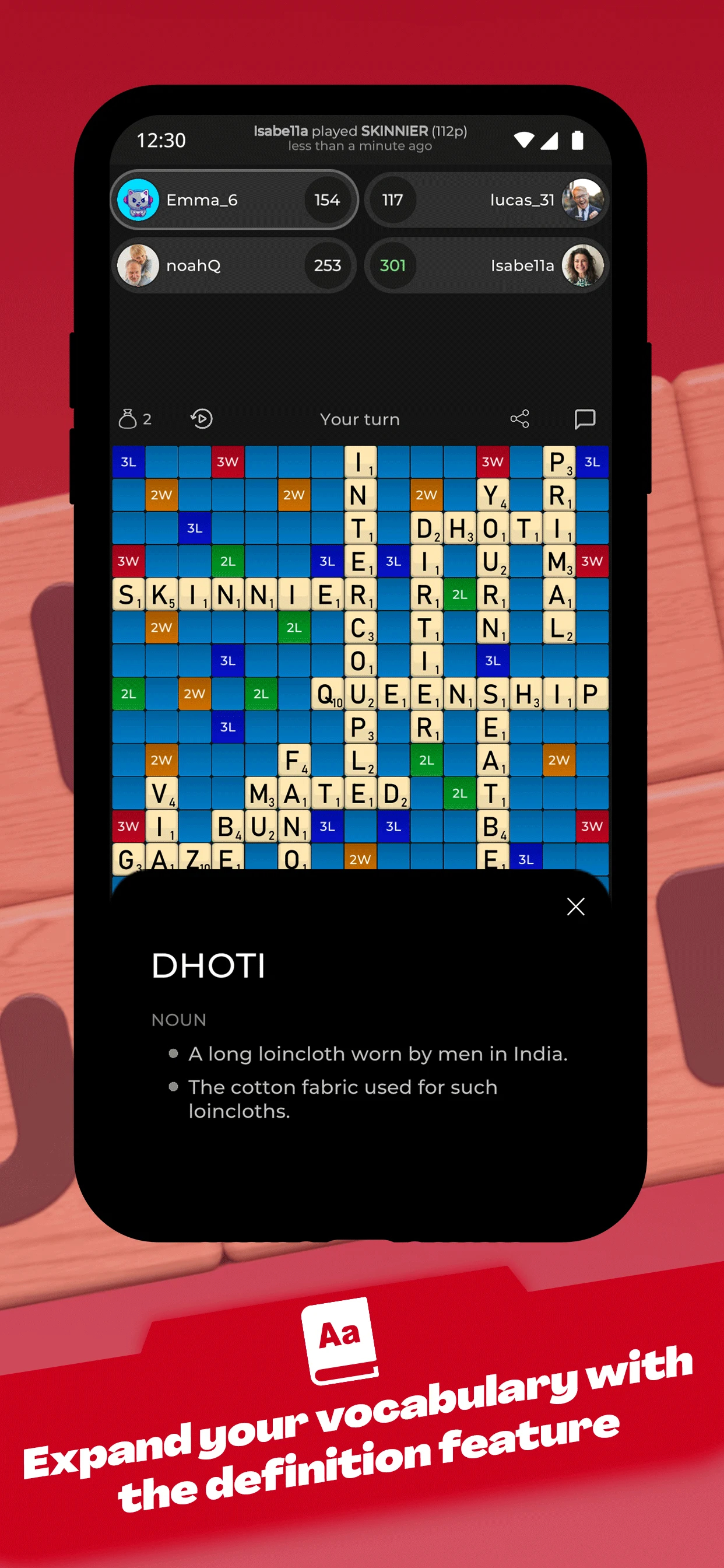 Wurdian: Multiplayer Word Game screenshot